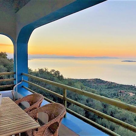 House Tanna Of Villa Intaba Spectacular Sea Views Corfiot Riviera Spartilas Corfu Island Greece Close To Ipsos Beach Szpartílasz Kültér fotó