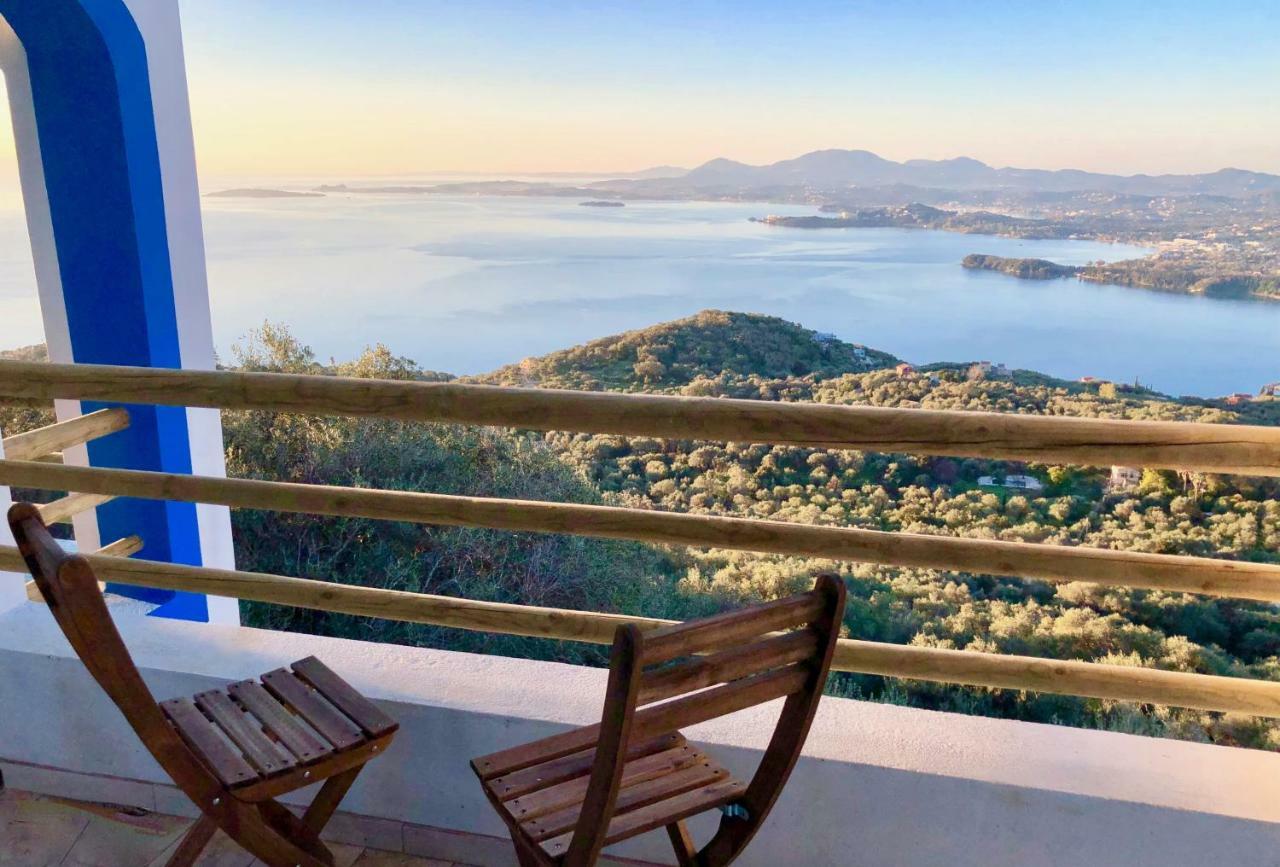 House Tanna Of Villa Intaba Spectacular Sea Views Corfiot Riviera Spartilas Corfu Island Greece Close To Ipsos Beach Szpartílasz Kültér fotó